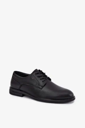 Vīriešu elegantās melnās kurpes Calven