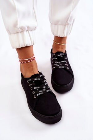 Sieviešu atmiņas putu sistēmas sporta kurpes Big Star KK276001 Melna